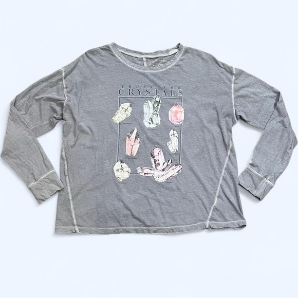 Aeropostale Tops - Aeropostale Small Medium Blue Crystals OG Collection Boyfriend Cotton Tee Shirt